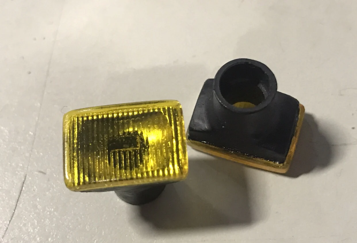 Yellow Rectangle Style Fog Lamps - Foglights (AE86 and more) [D-Craft] PT3