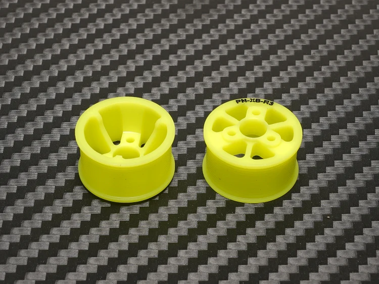YELLOW XBOne 2WD Machine Cut - REAR Flanged Rims - RWD Wheels Xbility One XB1 [PN Racing] XB11Y3 XB11Y2 XB11Y14 - Image 4