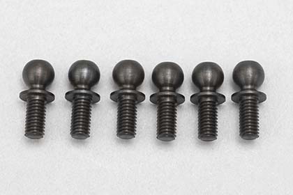 YOKOMO Hex Hole Rod End 4.8mm Ball Stud Head Short Neck Size (M Size - 11.5 mm) 6-Pack [Yokomo] B8-206SHSA