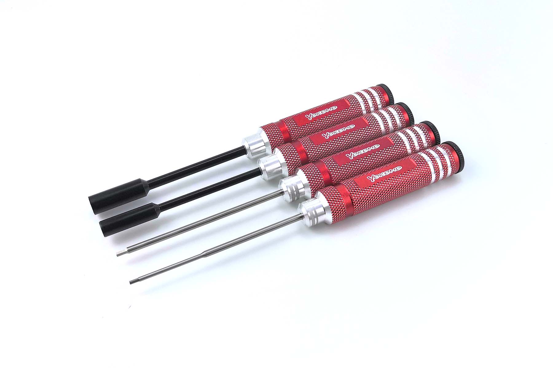 Yokomo (RED) 2.0mm 1.5mm 5.5 7.0 Hex Allen Driver Tool Nut Kit Set [ Yokomo] YT-YRTSRA