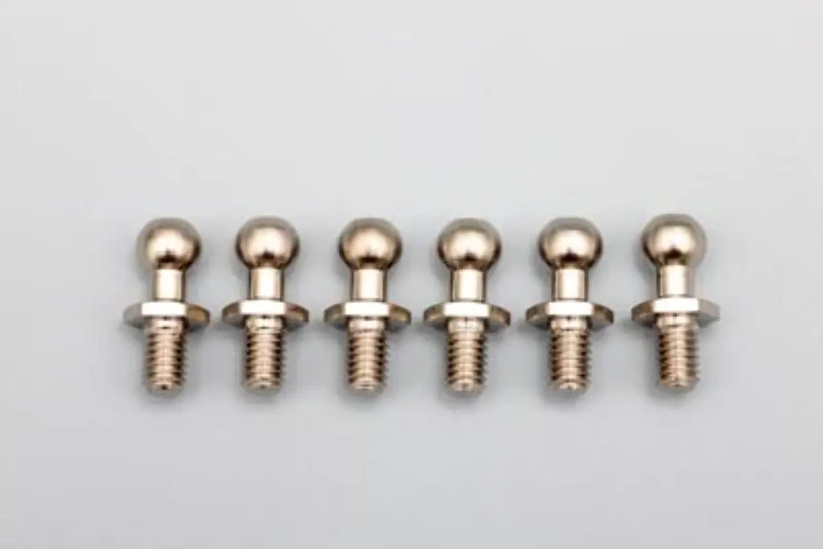 YOKOMO Rod End 4.3mm Ball Stud (11.3mm Length - 4.5mm Thread) with HEX Hole (S Size) 6-Pack [Yokomo] ZC-206SHA
