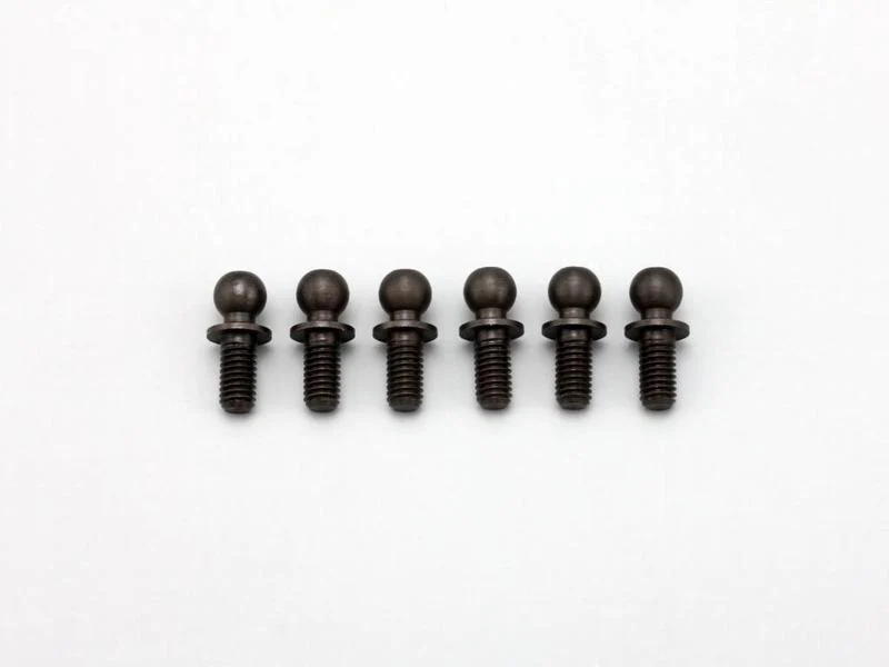YOKOMO Rod End 4.3mm Ball Stud (11.3mm Length - 4.5mm Thread) with HEX Hole (S Size) Short Neck 6-Pack [Yokomo] ZC-206SHSA