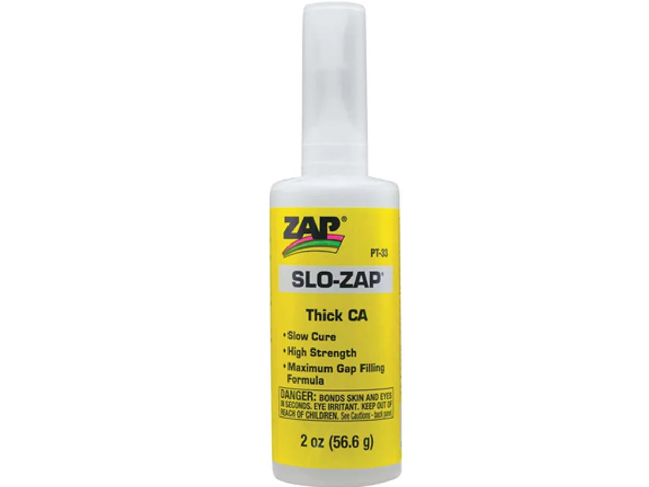 Zap Adhesives Slo Zap CA Glue 2 oz PT33 (THICK) [Zap] PT-33