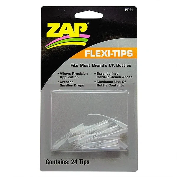Zap Flexi-Tips (24) for ZAP GLUE (Nozzle Applicator) [Zap] PT-21
