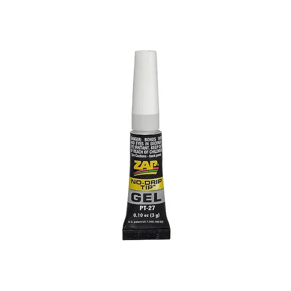 Zap Gel 3 gram Tube GAP FILLING GLUE (THICK) [Zap] PT-27