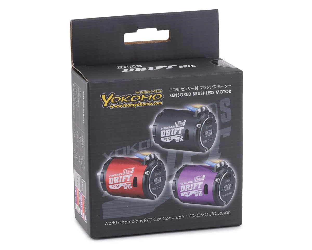 ZERO-S DRIFT SENSORED BRUSHLESS MOTOR (10.5T-13.5T) RED PURPLE BLACK[Yokomo] YM-S105DB-S105DR-S105DP-S135DB-S135DR-S135DP - Image 4