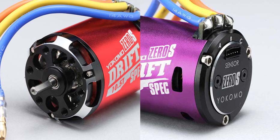 ZERO-S DRIFT SENSORED BRUSHLESS MOTOR (10.5T-13.5T) RED PURPLE BLACK[Yokomo] YM-S105DB-S105DR-S105DP-S135DB-S135DR-S135DP - Image 5